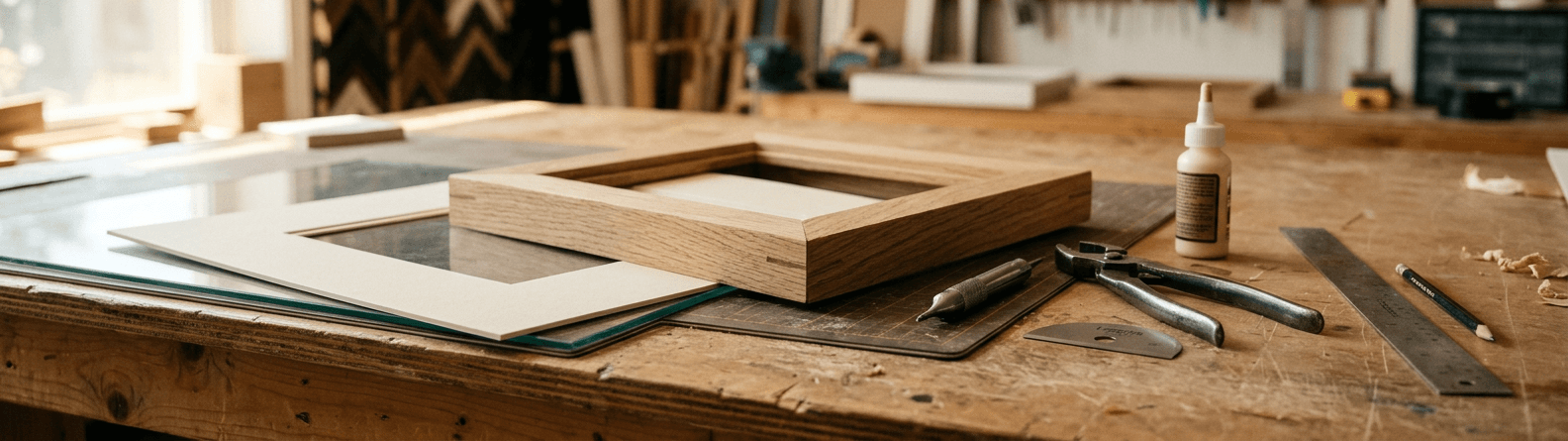 Оформление картин и работ в багет