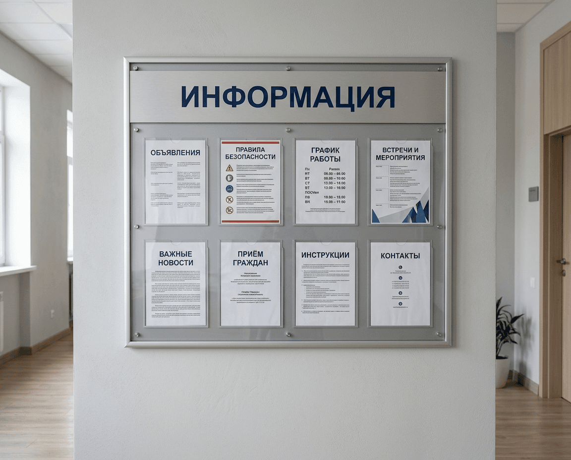 Изготовление информационных стендов